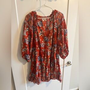 Velvet by Graham & Spencer Women's Lilah Printed Voile Tiered Dress